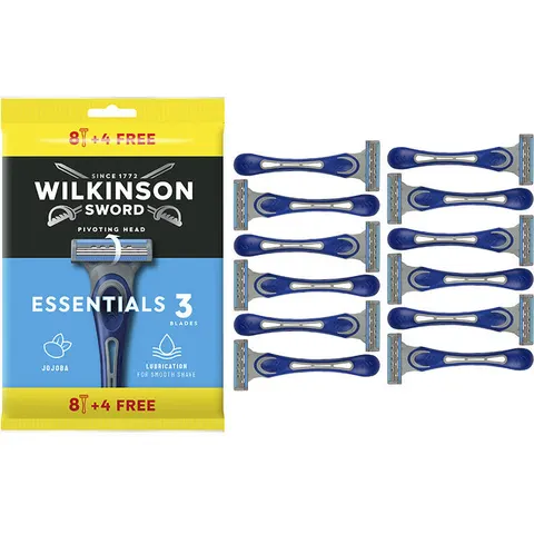 Wilkinson Essentials 3 Maquinillas Desechables 12 u – imagen 2