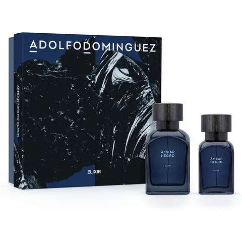 Adolfo Dominguez Ámbar Negro Elixir Estuche 2 pz – imagen 2