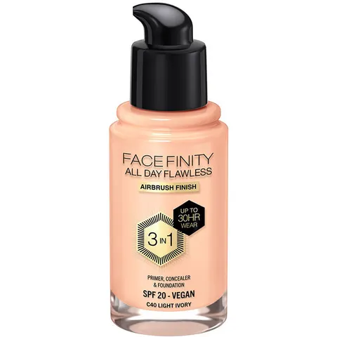 Max Factor Facefinity 3 in 1 Primer Concealer & Foundation C40 Light – imagen 3