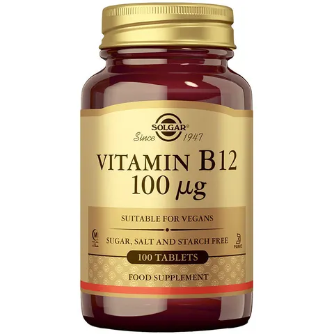 Solgar VITAMIN B12 100mcg 100 Tabs – imagen 5