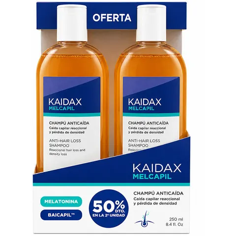 Kaidax Melcapil Champú Pack 2 x 250 ml – imagen 2