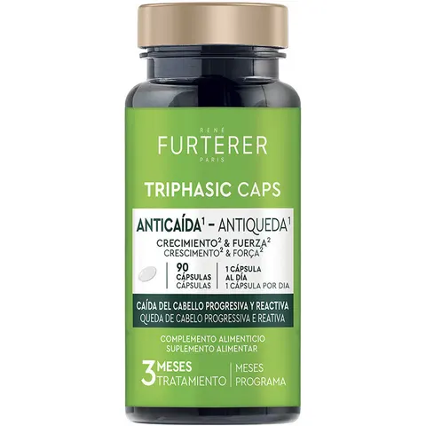 Rene Furterer Triphasic Caps complemento alimenticio anticaída cápsulas 90 u – imagen 3