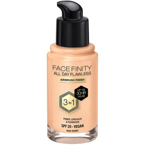 Max Factor Facefinity All Day Flawless 3 In 1 foundation #N42-ivory – imagen 3