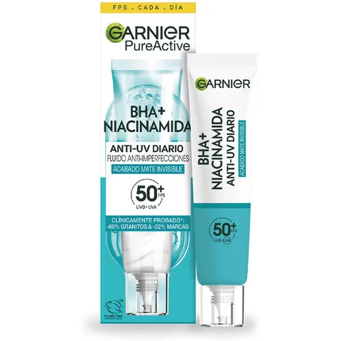 GARNIER Pure Active BHA + Niacinamida Spf50+ 40ml – imagen 2