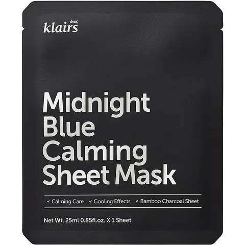 Klairs Midnight Blue calming sheet mask 25 ml – imagen 2