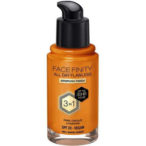 Max Factor Facefinity 3 in 1 Primer Concealer & Foundation W91 Warm – imagen 3