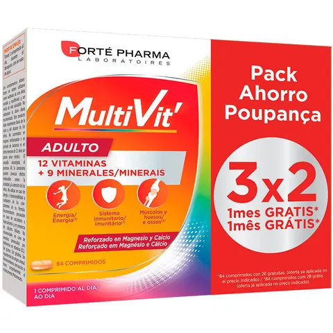 Forte pharma multivit adulto 84comp. – imagen 3