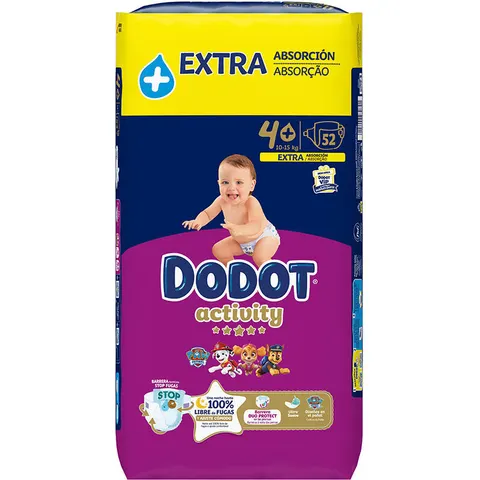 dodot Activity Pañales T4 Extra 52 uds – imagen 2