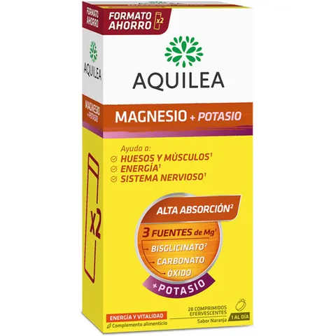 Aquilea MAGNESIO+POTASIO comprimidos efervescentes 28 u – imagen 4