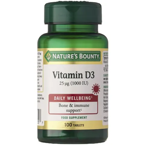 Nature's Bounty Vitamina D3 1000 Ui 100 comprimidos – imagen 4