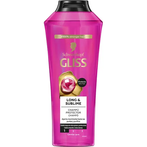 Schwarzkopf Gliss Long & Sublime Champú 400 ml – imagen 3