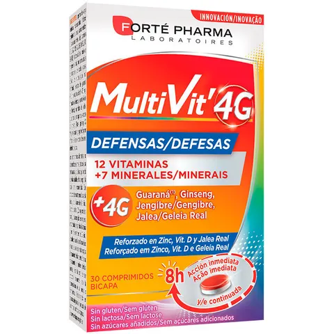 Forte Pharma Multivit 4G Defensas 30 Comprimidos – imagen 3