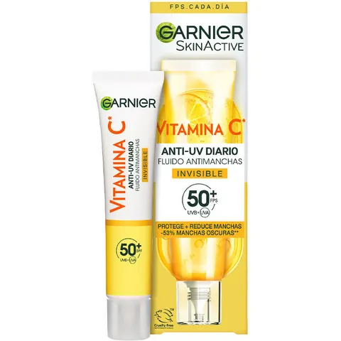 Garnier Vitamina C fluido antimanchas SPF50+ #invisible – imagen 2