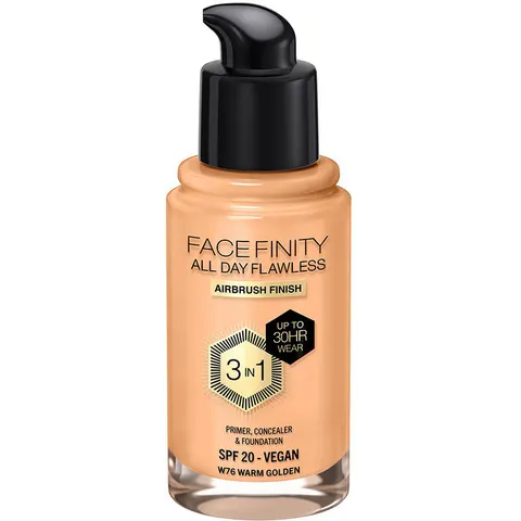 Max Factor Facefinity 3 in 1 Primer Concealer & Foundation W76 Warm – imagen 3