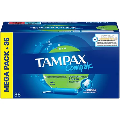Tampax Compak tampón super 36 u – imagen 2