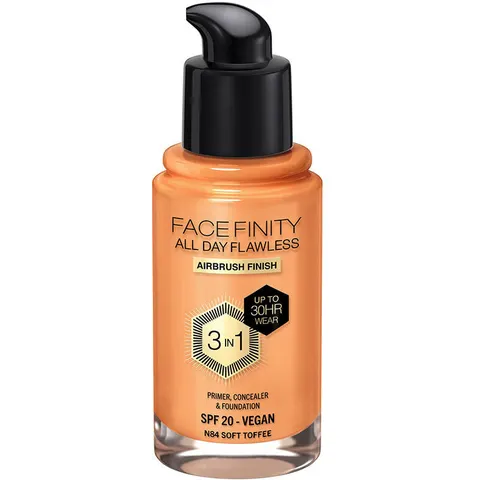 Max Factor Facefinity All Day Flawless 3 In 1 foundation #N84-soft toffee – imagen 2