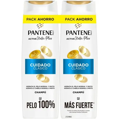 Pantene Cuidado Clásico Champú 2 x 325 ml – imagen 2