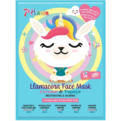 7th Heaven Llamacorn Face Mask – imagen 2