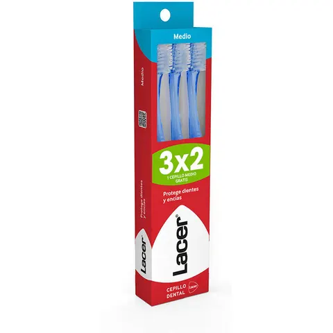 Lacer Cepillo Dental medio pack 3 u – imagen 2