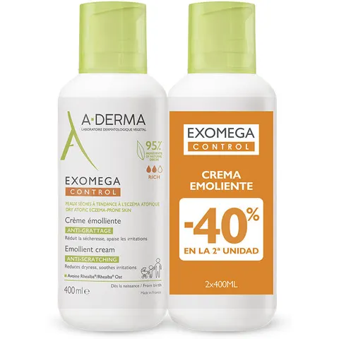 A-DERMA Exomega Control Crema 2x400ml – imagen 3