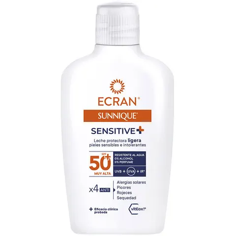 Ecran Sunnique Sensitive Leche Protectora SPF50+ 200 ml – imagen 2
