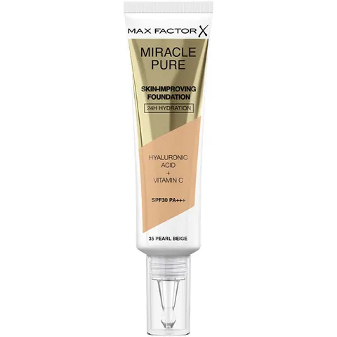 Max Factor Miracle Pure foundation SPF30 #35-pearl beige – imagen 2