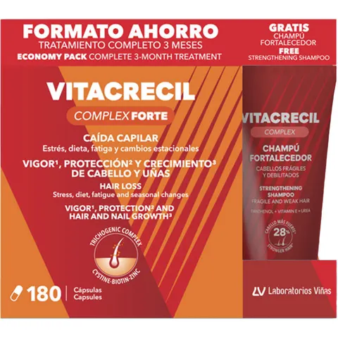 Vitacrecil Complex Forte cápsulas + champú 2 u – imagen 3