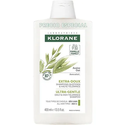 Klorane Leche Avena champú suave 400 ml – imagen 3