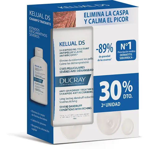 Ducray Kelual DS Champú Anticaspa 2x100 ml – imagen 3
