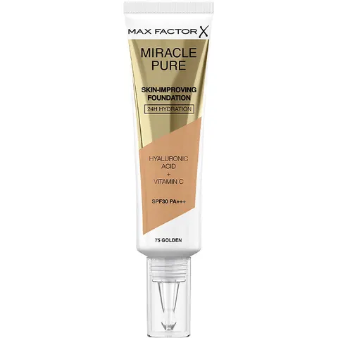 Max Factor Miracle Pure foundation SPF30 #75-golden – imagen 3