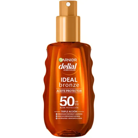 Garnier Delial Ideal Bronze aceite protector SPF50 150 ml – imagen 2