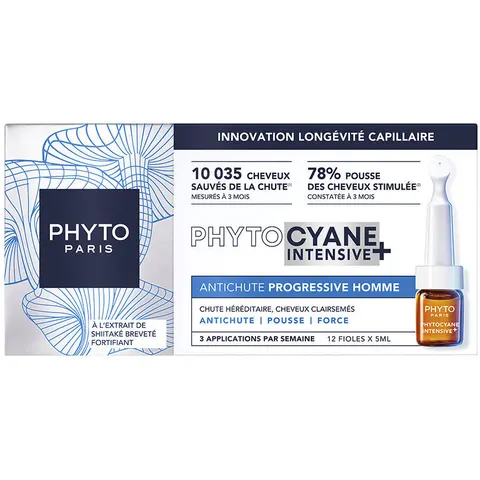 PHYTO cyane Intensive+ Hombre 12 Ampollas – imagen 3