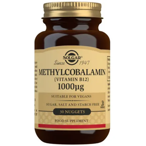 Solgar metilcobalamina (vit. b12 1000mcg.) 30comp.mastic. – imagen 4