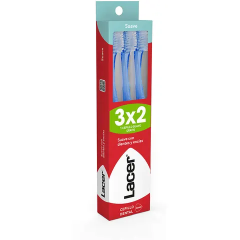 Lacer Cepillo Dental suave pack 3 u – imagen 2