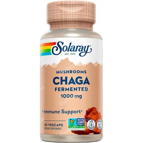 Solaray Fermented Chaga 60 Cápsulas – imagen 2