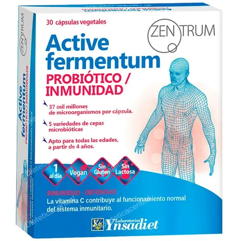 Ynsadiet Zentrum Active Fermentum 30 Caps – imagen 2