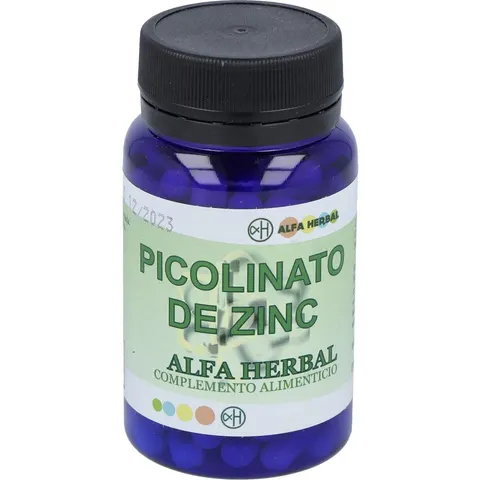 Alfa herbal picolinato de zinc 90cap. – imagen 2