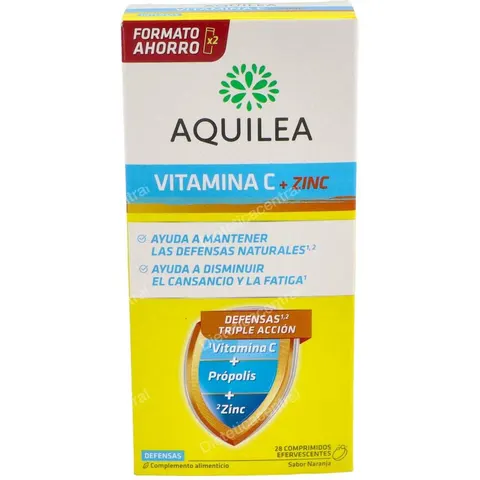 Aquilea Vitamina C + Zinc 28 comp – imagen 4