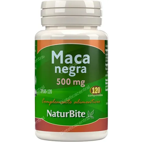 Naturbite Maca Negra 500 mg 120 comp – imagen 2