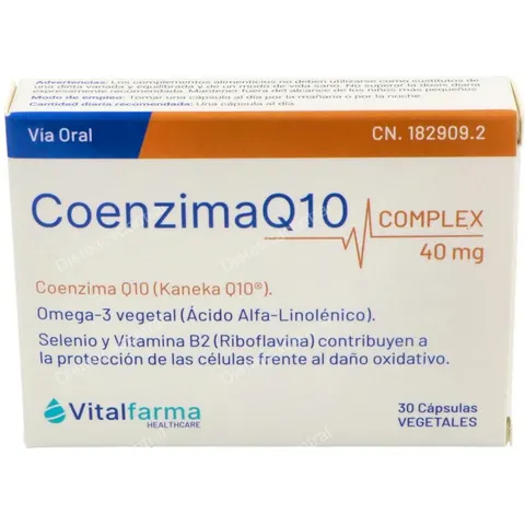Vitalfarma coenzima q10 complex 40mg. 30cap. – imagen 2