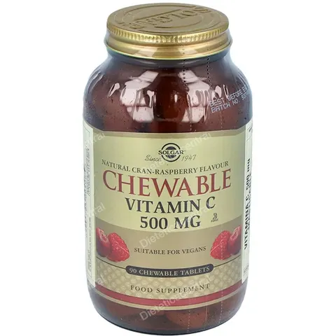 Solgar Vitamina C 500mg 90 Comprimidos masticables Frambuesa – imagen 2