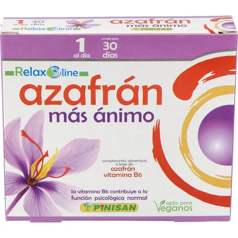Pinisan Azafrán Más Ánimo 30caps – imagen 4