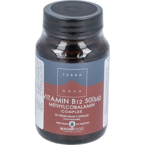 Terranova Vitamina B12 500 mg Complex 50 VCaps – imagen 2