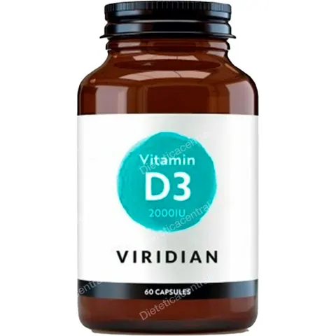 VIRIDIAN Vitamina D3 2000 IU 60 caps – imagen 2