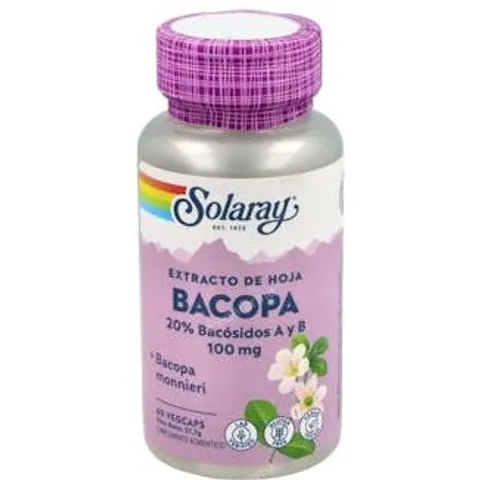 Solaray Bacopa 100 mg 60 Cápsulas Vegetales – imagen 3