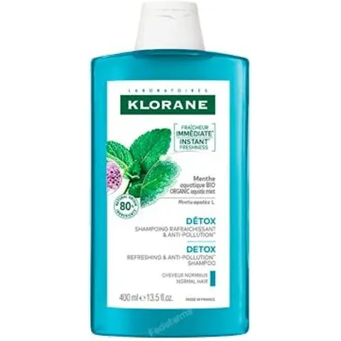 Klorane champu detox menta 400ml. – imagen 4