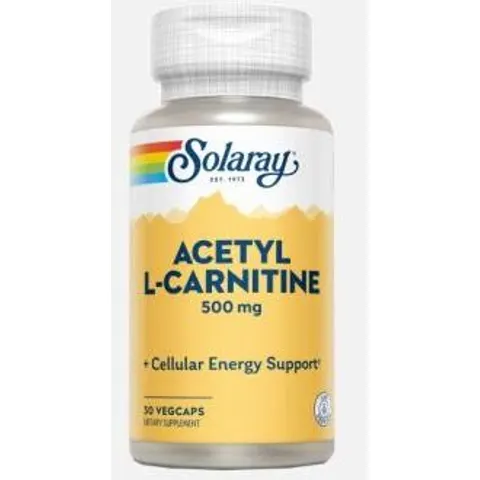 Solaray acetyl l-carnitine 500mg. 30cap. – imagen 2