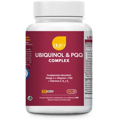 Puro omega ubiquinol & pqq complex 60perlas – imagen 3