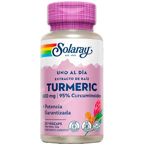 Solaray turmeric 600mg. 30cap. – imagen 2