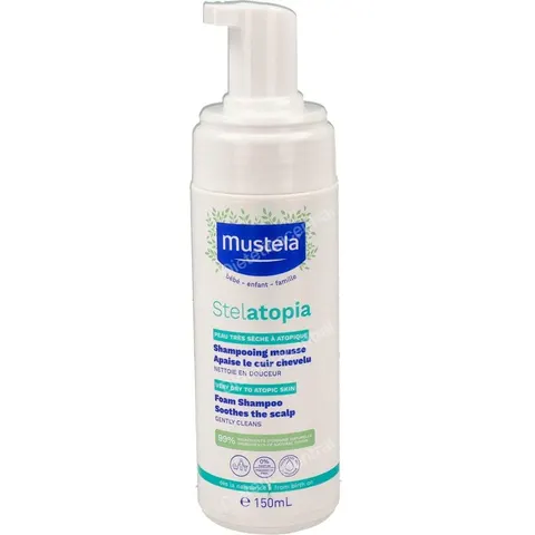 Mustela Stelatopia Champú Mousse 150 ml – imagen 3